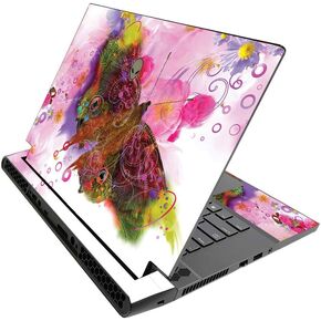 MIGHTY SKINS MightySkins Skin for Alienware M15 R3 (2020) & M15 R4 (2021) - Hippie Butterfly | Protective Viny wrap | Easy to Apply and Change Style | Made in The USA
