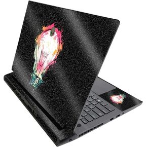 MightySkins Glossy Glitter Skin for Alienware M17 R3 (2020) & M17 R4 (2021) - Idea Splash | Durable High-Gloss Glitter Finish | Easy to Apply and Change Style | Made in The USA