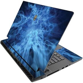 MightySkins Skin for Alienware M15 R3 (2020) & M15 R4 (2021) - Blue Mystic Flames | Protective Viny wrap | Easy to Apply and Change Style | Made in The USA