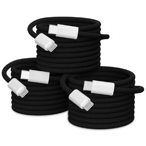 كابل شاحن USB C [3 حزم، 6 أقدام]، كابل شاحن من النوع C شحن سريع، كابل USB C مجدول إلى USB C متوافق مع iPhone 16/15 Pro/15 Pro Max/15 Plus/15، iPad 10، iPad Mini 6، iPad إير 5/4، آيباد برو، ماك بوك