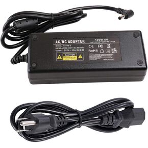 COOLM 5V 15A Power Supply 110V - 220V AC to DC Adapter 5V 15 amp 75W Switching Converter Charger 5.5x2.5mm Plug 12A for WS2811 WS2812B WS2813 2801 LED Strip Pixel Lights