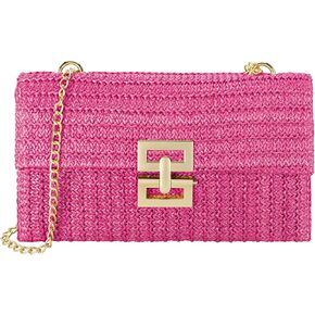 Gets Straw Clutch, Straw Clutch Women Hand-woven for Summer Beach Envelope Clutch Purse Wallet
