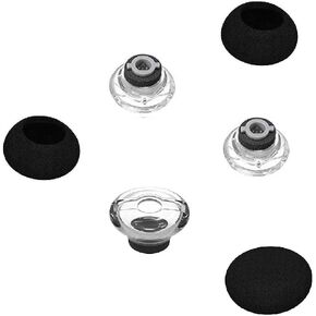 Replacement Medium Size Ear Tips Earbuds EarTip Kit with Foam Cover Compatible with Plantronics Voyager Legend, 3 Eartips & 3 Foam Covers (Accessory for Legend M Size)