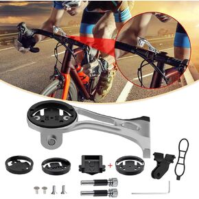 Out Front Bike Computer Mount - Lightweight GPS and Action Camera Compatible Mount for Garmin, Wahoo, Bryton, Cateye - Ideal 32mm Handlebar Accessory for Mountain, Road, and Gravel Bikes