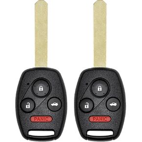 Key Fob Replacement for 2006-2013 Honda Civic EX Si Hybrid Car Keyless Entry Remote Control, N5F-S0084A N5F-A05TAA, 4 Buttons, 2Pcs