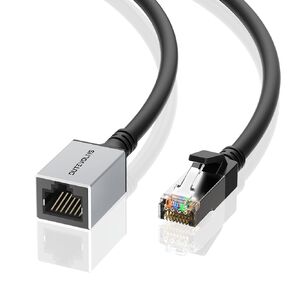 Cat 6 Ethernet Extension Cable 3.3 Feet, Network Male to Female Connector Cord, RJ45 Extender Cable,Gigabit LAN Cord for MC,PC,Routers and Modems