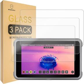 واقي شاشة Mr.Shield [3 عبوات] لجهاز Atomos Ninja V وNinja V+ 5 بوصة [زجاج مقسى] [زجاج ياباني بصلابة 9H] واقي شاشة