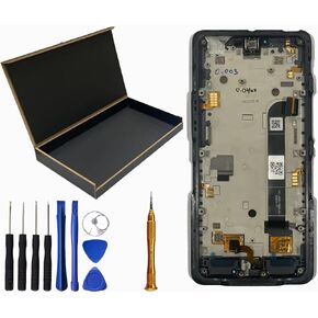LCD Screen Display Touch Digitizer Assembly with Frame Replacement for Sonim XP10 XP9900