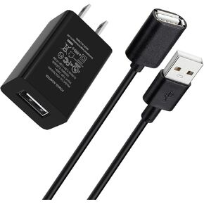 Charger for JLab Go Air Pop/Sport Earbuds, JLab Epic Air ANC/Sport ANC, 5V Power Adapter with 5 ft USB Extension Cable