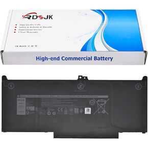 MXV9V Laptop Battery for Dell Latitude 5300 5310 7300 7400 E5300 E5310 E7300 E7400 Inspiron 7300 7306 2-in-1 Black Series P96G P96G001 P97G P97G001 P97G002P99G001 5VC2M 05VC2M 829MX 0829MX 7.6V 60Wh