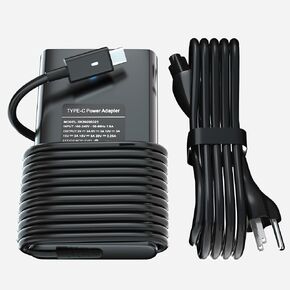 65W 45W USB-C Laptop Charger for Dell Latitude 5420 7275 7370 7420 5520 7390 5290 7400 7410 7320 3410 5410 3520 XPS 13 9350 9360 9365 9370 9380 Dell XPS 13 Type C Laptop Charger with Power Cord