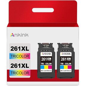 261XL 2 Tricolor Compatible Ink Cartridge Replacement for Canon 261 XL CL 261 CL-261 CL261 Cartridges for Cannon TR7020 TR7020a TR7022 TS6420 TS6400 TS5300 TS5320 TS6420a (Color, 2 Pack)