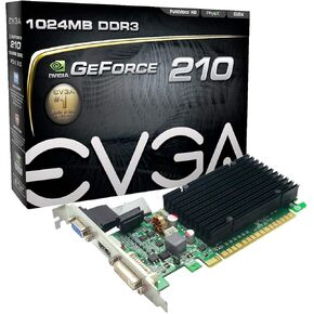 EVGA GeForce 210 1024 MB DDR3 PCI Express 2.0 DVI/HDMI/VGA Graphics Card, 01G-P3-1312-LR