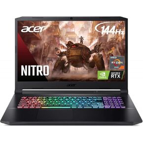 Acer Nitro 5 AN517-42 Gaming Laptop | AMD Ryzen 7 6800H | GeForce RTX 3070 | 17.3" FHD (1920 x 1080) 16:9 144Hz Screen | 16GB DDR5 RAM | 1TB SSD | Windows 11 | RGB Backlit Keyboard | Black | TWE