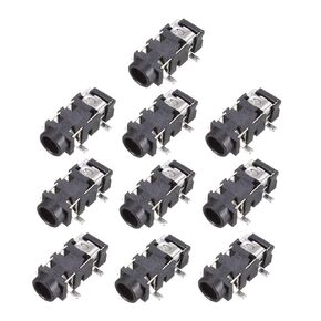 uxcell 3.5 mm Audio Jack Connector PCB Mount Female Socket 5 Pin PJ-327A 10pcs
