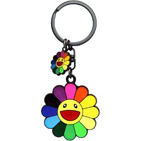 FORZEN Smile Angel Keychain,Car Key Chain Pendant,Handbag/Backpack Bag KeyChain Charm for women men (Matte black)