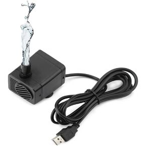 Mini, 1.5W USB Mini Pump Submersible Brushless Mini Micro Ultra Quiet Water Circulation Pump for Fish Aquarium