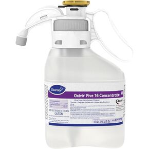 Oxivir Five 16 5019296 One-Step Disinfectant Liquid Cleaner, Accelerated Hydrogen Peroxide, SmartDose Concentrate, 1.4-Liter
