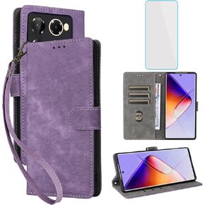 for Infinix Note 40 Pro Plus 5G / Infinix Note 40 Pro Wallet Phone Case with Screen Protector [RFID Blocking] Leather Kickstand Women Cell Phone Case for Infinix Note40 Pro + 4G 5G Black in Kuwait