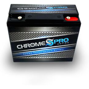 Chrome Battery 12V 20AH SLA Rechargeable Replacement Battery compatible with UPS Back Up, Wheel Chair, Emergency Lighting, Electric Scooter and More: 7.15 x 3.03 x 6.59, T6 Terminal