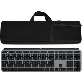 Keyboard Protective Case Neopren Material Shockproof Waterproof dustproof Keyboard Sleeve for Logitech MX Keys Advanced Wireless Keyboard (Black)