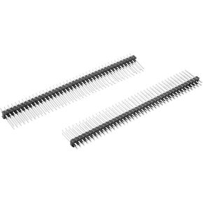 uxcell 10Pcs 2.54mm Pitch 40-Pin 19mm Length Double Row Straight Connector Pin Header Strip for Prototype Shield
