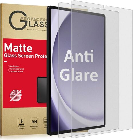 Ambison [عبوة من قطعتين من واقي الشاشة الزجاجي غير اللامع متوافق مع Samsung Galaxy Tab A9 8.7 بوصة إصدار 2023، مضاد للوهج وبصمات الأصابع/زجاج مقسى/خالي من الفقاعات، طراز الكمبيوتر اللوحي A9 مقاس 8.7 بوصة in Kuwait