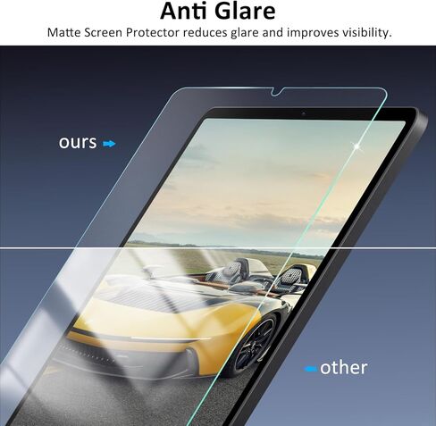 Ambison [عبوة من قطعتين من واقي الشاشة الزجاجي غير اللامع متوافق مع Samsung Galaxy Tab A9 8.7 بوصة إصدار 2023، مضاد للوهج وبصمات الأصابع/زجاج مقسى/خالي من الفقاعات، طراز الكمبيوتر اللوحي A9 مقاس 8.7 بوصة in Kuwait