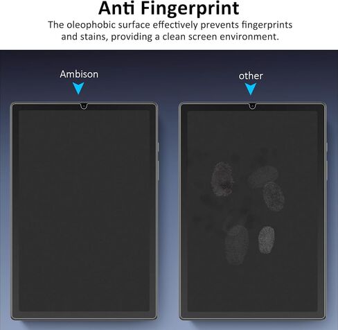 Ambison [عبوة من قطعتين من واقي الشاشة الزجاجي غير اللامع متوافق مع Samsung Galaxy Tab A9 8.7 بوصة إصدار 2023، مضاد للوهج وبصمات الأصابع/زجاج مقسى/خالي من الفقاعات، طراز الكمبيوتر اللوحي A9 مقاس 8.7 بوصة in Kuwait
