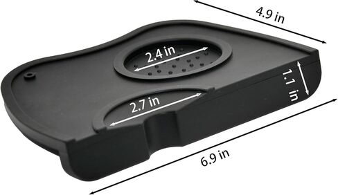 Silicone Gel Coffee Tamper Mat, Espresso Silicone Mat 6.9 in X 4.9 in, Silicone Tamping Pad for Barista Tool Home Kitchen Bar Coffee Shop in Saudi Arabia