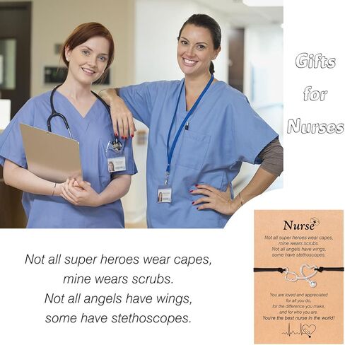 ykzomp 1/3pcs أساور سماعة الطبيب ممرضة، هدايا ممرضة RN هدايا للممرضات الممارسين للنساء، هدايا مدرسة طالب التمريض in Kuwait