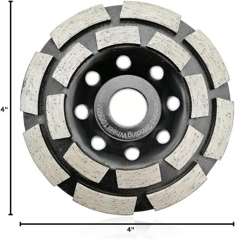 SHDIATOOL 4-1/2 Inch Turbo Row Diamond Grinding Cup Wheel for Concrete Granite Marble Masonry Brick Fits 7/8 Inch-5/8 Arbor Grit40/50 in Saudi Arabia