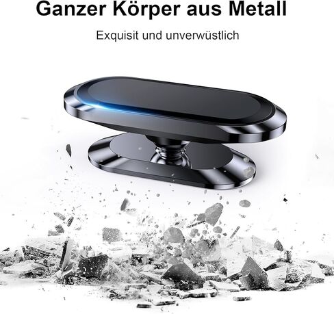 【عبوة من قطعتين】حامل هاتف مغناطيسي للوحة قيادة السيارة [مغناطيس فائق] [ 4 لوحات معدنية] حامل سيارة لهاتف iphone حامل مغناطيسي للسيارة للهاتف الخلوي، [دوران 360 درجة] حامل مغناطيسي عالمي للوحة القيادة in Kuwait