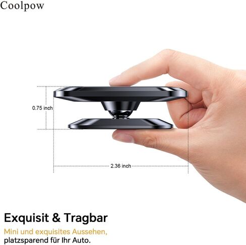 【عبوة من قطعتين】حامل هاتف مغناطيسي للوحة قيادة السيارة [مغناطيس فائق] [ 4 لوحات معدنية] حامل سيارة لهاتف iphone حامل مغناطيسي للسيارة للهاتف الخلوي، [دوران 360 درجة] حامل مغناطيسي عالمي للوحة القيادة in Kuwait