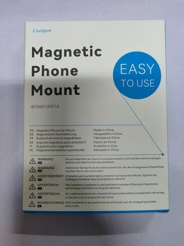 【عبوة من قطعتين】حامل هاتف مغناطيسي للوحة قيادة السيارة [مغناطيس فائق] [ 4 لوحات معدنية] حامل سيارة لهاتف iphone حامل مغناطيسي للسيارة للهاتف الخلوي، [دوران 360 درجة] حامل مغناطيسي عالمي للوحة القيادة in Kuwait