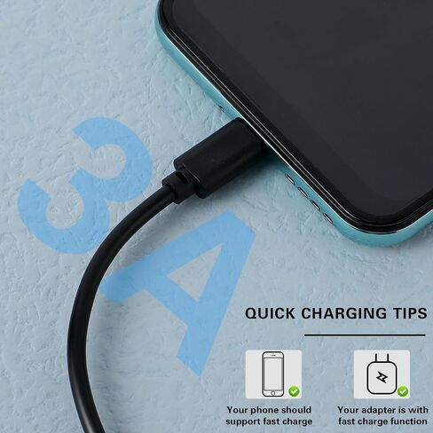 50 حزمة كابل شحن سريع بطول 4.9 قدم، كابل USB من النوع C سلك شحن 3A متوافق مع Samsung Galaxy S10 S9 S8 S20 S21 S23، وحدة تحكم PS5، Huawei Mate 9 10 Pro in Kuwait