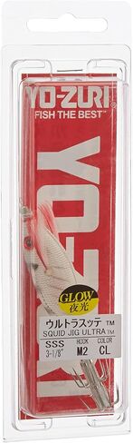Yo-Zuri A1703-CL Squid Jig Ultra Cloth Slow Sinking Lure, Clear Luminous in Saudi Arabia