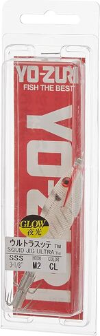 Yo-Zuri A1703-CL Squid Jig Ultra Cloth Slow Sinking Lure, Clear Luminous in Saudi Arabia