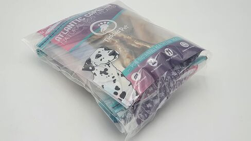 TickledPet حلوى الكبلين الكاملة للكلاب - حلوى السمك الطبيعية المكونة من مكون واحد - محملة بالتورين والأوميغا للبشرة والمعطف الصحي in Saudi Arabia
