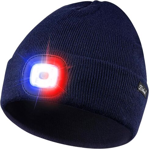 Etsfmoa Beanie مع الضوء، قبعات ملونة LED قابلة لإعادة الشحن عبر USB، هدايا للرجال والنساء، قبعة محبوكة دافئة in Saudi Arabia
