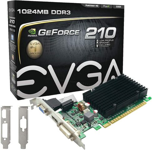 EVGA GeForce 210 1024 MB DDR3 PCI Express 2.0 DVI/HDMI/VGA Graphics Card, 01G-P3-1312-LR in Kuwait