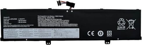 استبدال بطارية الكمبيوتر المحمول L19M4P71 لجهاز Lenovo ThinkPad X1 Extreme P1 الجيل الثالث من سلسلة الكمبيوتر المحمول L19C4P71 5B10X19048 5B10X19050 5B10X19047 5B10X19049 15.36V 80Wh 5235mAh in Saudi Arabia