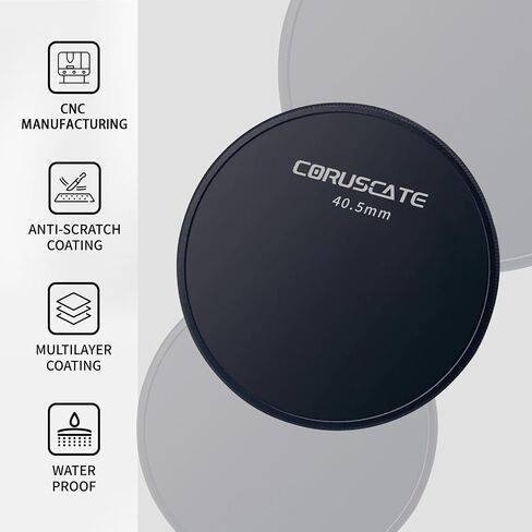 40.5mm Metal Filter Cap,Metal Lens Cap,Compatible with All Any 40.5mm with Camera Thread Lens and 40.5mm ND,CPL,UV Filter Accessory.(Metal Front Cover+Metal Rear Cover)+Lens Cleaning Cloth in Saudi Arabia