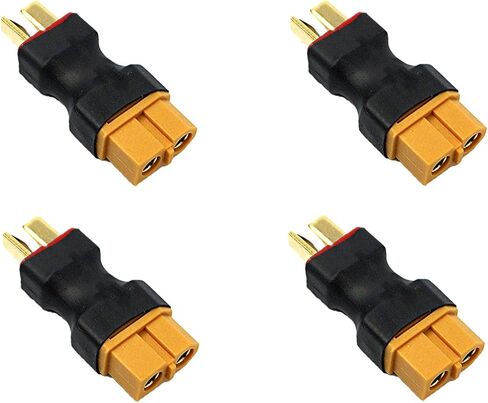 4-Pack XT60 موصل قابس أنثى إلى T-Plug Deans Style ذكر موصل تحويل محول لطائرة سيارة RC بطارية ليبو ESC in Saudi Arabia