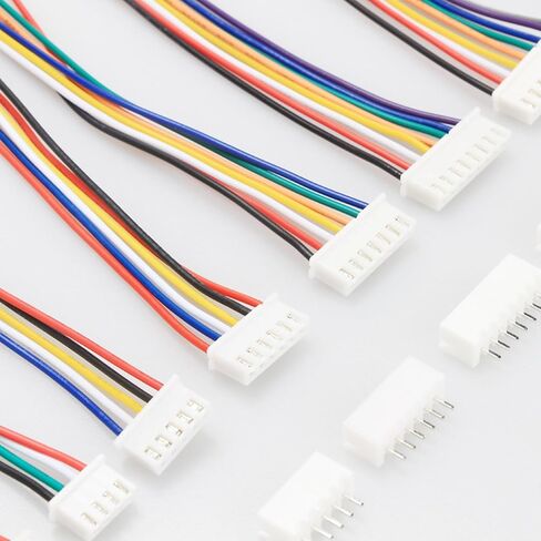 طقم موصل 180 قطعة JST XH 2.54 مم، موصل 2/3/4/5/6/7Pin، قابس ذكر وموصل مقبس أنثى مع 90 قطعة 28AWG كابل مجعد مسبقًا ممتاز in Kuwait