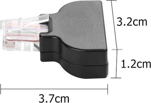 YAODHAOD RJ45 Screw Terminal Adaptor Connector, RJ45 Ethernet 8p8c Male to 8 Pin AV Terminal Screw Adapter Converter Block Plug for CCTV, Cat5, Cat6 (2PCS) (RJ45 Male) in Kuwait