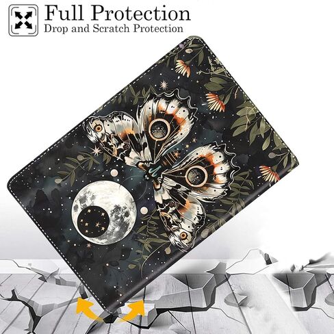 Case for iPad 10th Generation 2022 10.9 Inch, Multi-Angle PU Leather Holder Cover with Automatic Sleep/Wake Function for iPad 10th Gen 10.9 inch 2022, Sun Moon Stars in Saudi Arabia