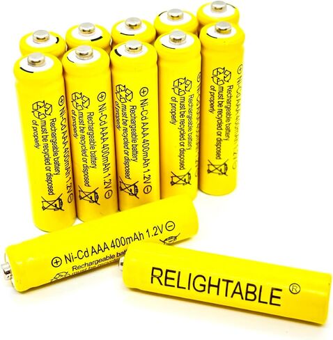 400mAh AAA NiCd 1.2v Rechargeable Batteries Garden Solar Ni-Cd NiCd Light LED U (12) in Saudi Arabia