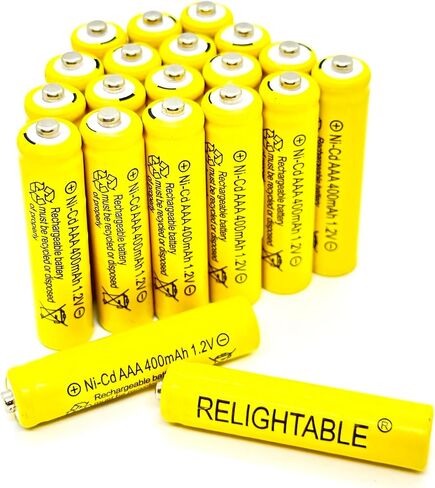 400mAh AAA NiCd 1.2v Rechargeable Batteries Garden Solar Ni-Cd NiCd Light LED U (12) in Saudi Arabia