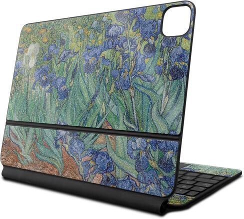 Glossy Glitter Skin Compatible with Apple Magic Keyboard for iPad Pro 13‑inch (M4) 2024 - Irises - Premium 3M Vinyl Protective Wrap Decal Cover - Easy to Apply | Crafted in The USA by MightySkins in Saudi Arabia